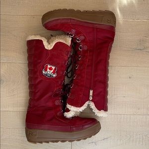 Red Pajar boots